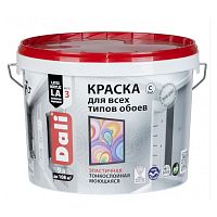 Краска для обоев акриловая Dali 20129 износостойкая база C 9 л