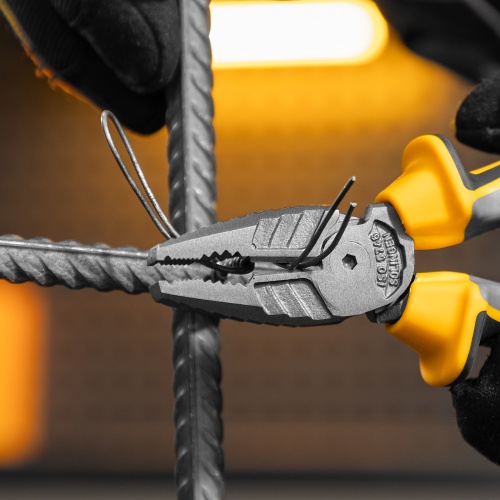 Плоскогубцы комбинированные 165 мм, трехкомпонентные рукоятки Denzel фото 9