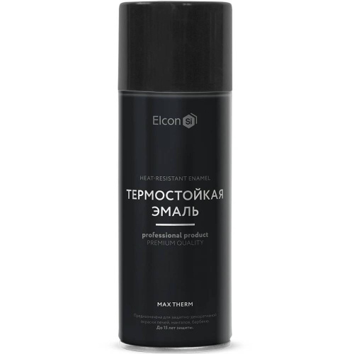 Эмаль аэрозоль термостойкая Elcon Max Therm белая 700 градусов 520 мл