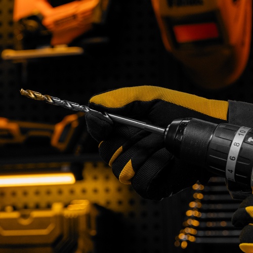 Сверло спиральное по металлу 7,5 х 156 мм, Р6М5, Golden Tip, удлиненное Denzel фото 8