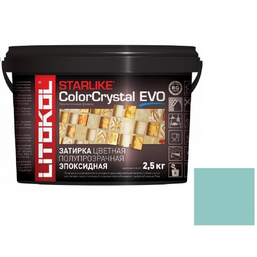 Затирка эпоксидная для швов Litokol Starlike Evo S.810 Verde Capri 2,5 кг