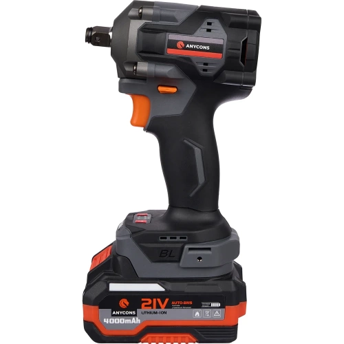 Бесщеточный ударный гайковерт Anycons AC-SD-380, 380Нм, 21В, 2 акб AC-SD3802 фото 7