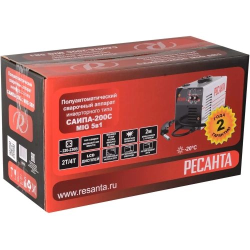 Сварочный полуавтомат Ресанта САИПА-200C MIG 5в1 65/56 фото 9