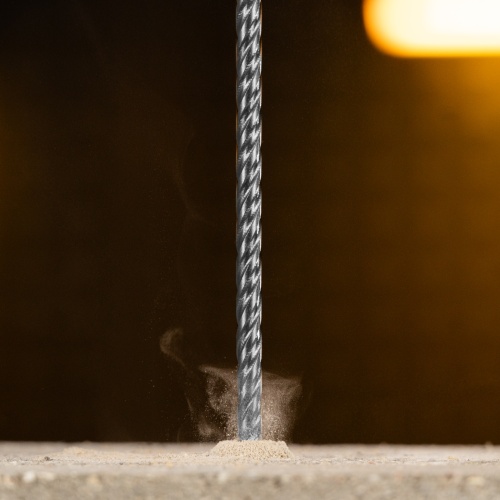 Бур по бетону, цельная крестовая пластина, 6x315 мм, SDS PLUS Denzel фото 10