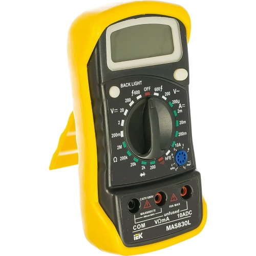 Цифровой мультиметр IEK Master MAS830L TMD-3L-830 3669447 фото 4
