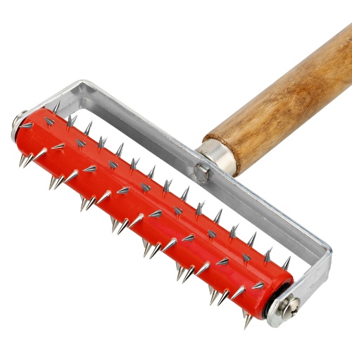 Валик для гипсокартона, 150 мм, игольчатый, деревянная ручка 500 мм MTX фото 5