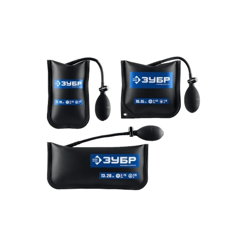 Пневмоподушка ЗУБР набор 3шт универсальный пневмоклин/ монтажная подушка/ пневмодомкрат 12х19, 16х15, 13х28 см, 170кг, в чехле 37556-Н3