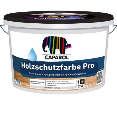 Краска акриловая Caparol Holzschutzfarbe Pro для дерева база 1 9 л Краска акриловая Caparol Holzschutzfarbe Pro для дерева база 1 9 л