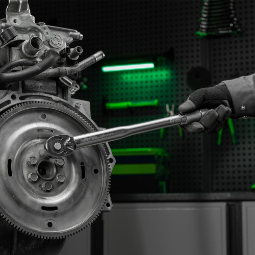 Ключ динамометрический, 28-210 Нм, 1/2, CrV, хромированный, быстрый сброс Stels фото 9