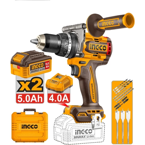 Бесщеточный ударный шуруповерт INGCO 20В, 166 Нм, б/щ (4) INDUSTRIAL CIDLI201668