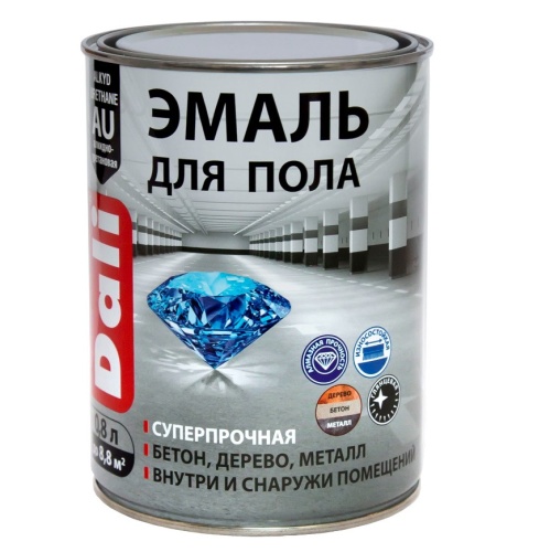 Эмаль для пола Dali база А 0,8 л