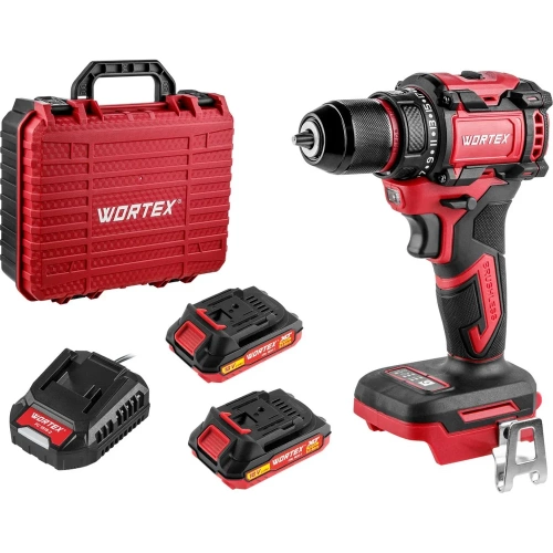 Аккумуляторная дрель-шуруповерт бесщеточная WORTEX BD 2025 DLi в чемодане ALL1 XLT, 18 В, 50 Н*м, 2x2 А*ч, БЗП 10 мм 1329837 Аккумуляторная дрель-шуруповерт бесщеточная WORTEX BD 2025 DLi в чемодане ALL1 XLT, 18 В, 50 Н*м, 2x2 А*ч, БЗП 10 мм 1329837