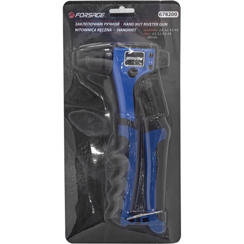 Ручной заклепочник Forsage L-200мм, заклепки: 2,4, 3,2, 4,0, 4,8мм F-678200(51645) фото 8 Ручной заклепочник Forsage L-200мм, заклепки: 2,4, 3,2, 4,0, 4,8мм F-678200(51645) фото 8