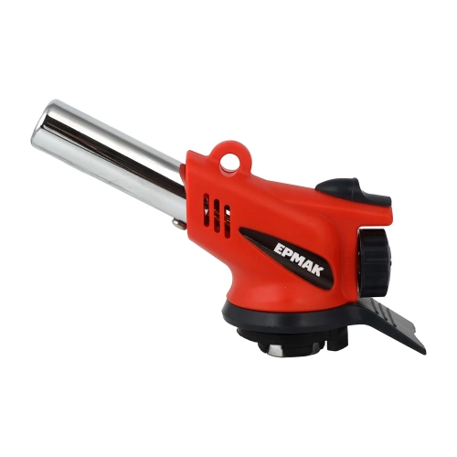 Горелка газ. с пьезо, ЕРМАК свободн. вращ., цанг. захват, шир. сопло, пласт.,латунь; 14х9х5см 116-026 Горелка газ. с пьезо, ЕРМАК свободн. вращ., цанг. захват, шир. сопло, пласт.,латунь; 14х9х5см 116-026