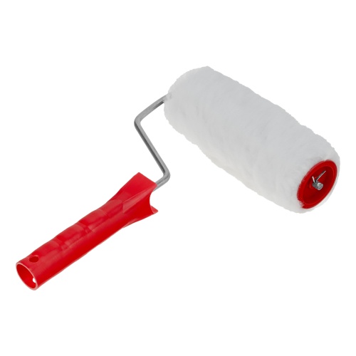 Валик "Искусственный мех", в сборе, 150 мм, D 48 мм, D ручки 6 мм, крепление шплинтом Сибртех фото 2