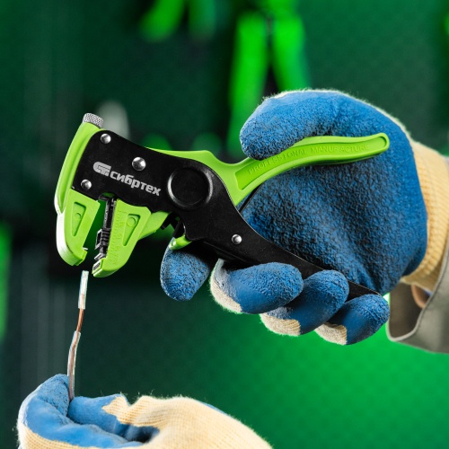 Щипцы для зачистки электропроводов, сечением: 0.2-3.5 мм2, функция обрезания проводов Сибртех фото 11