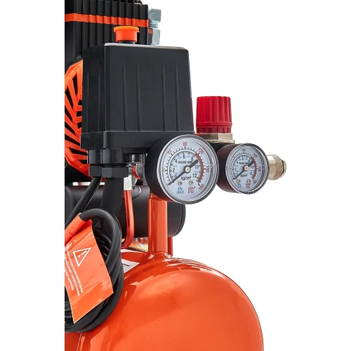 Безмасляный малошумный компрессор (8 л; 8 бар; 160 л/мин) Gigant GSWK-8/750 фото 7