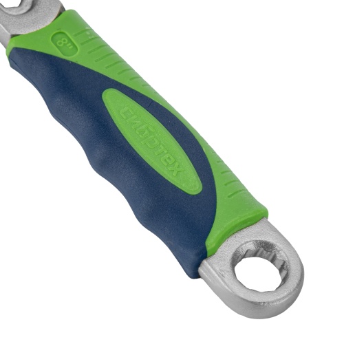 Ключ разводной, 200мм, переставная губка, 2-х комп.рукоятка Сибртех фото 6