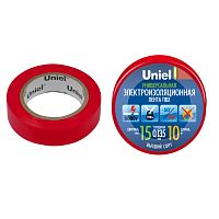 Лента изоляционная Uniel UIT-135P 10/15/01 RED 15 мм 10 м красная