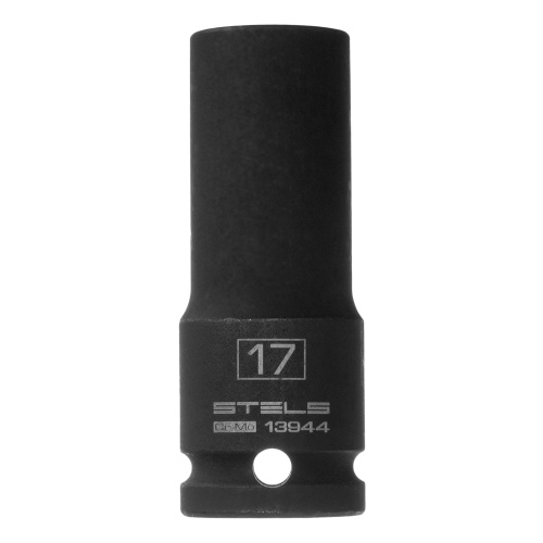Головка ударная удлиненная шестигранная, 17 мм, 1/2, CrMo Stels фото 3