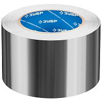 Лента алюминиевая самоклеящаяся Зубр Профессионал 12262-75-50 75 мм 50 м