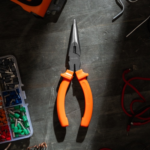 Длинногубцы прямые Classic, 160 мм, шлифованные, пластмассовые рукоятки Sparta фото 14