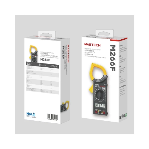 Токовые цифровые клещи Mastech M266F 00-00000233 фото 9 Токовые цифровые клещи Mastech M266F 00-00000233 фото 9