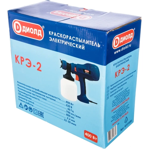 Электрический краскораспылитель ДИОЛД КРЭ-2 10131030 фото 7 Электрический краскораспылитель ДИОЛД КРЭ-2 10131030 фото 7