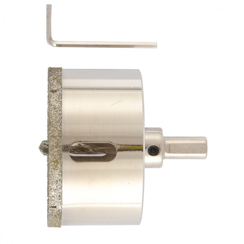 Сверло алмазное по керамограниту, 75 х 67 мм, трехгранный хвостовик Matrix фото 3