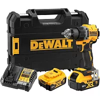 Аккумуляторная дрель-шуруповерт DEWALT DCD794P2T, 18В, 1650 об/мин, с 2 АКБ 5 Ач и ЗУ, в кейсе TSTAK DCD794P2T-QW