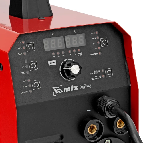 Инверторный полуавтомат сварки MTX MIG-200S 200 А, катушка 5 кг MTX 94303 фото 11 Инверторный полуавтомат сварки MTX MIG-200S 200 А, катушка 5 кг MTX 94303 фото 11